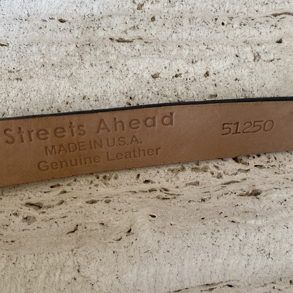 EUC Streets Ahead Leather & calf hair belt - Picture 9 of 15